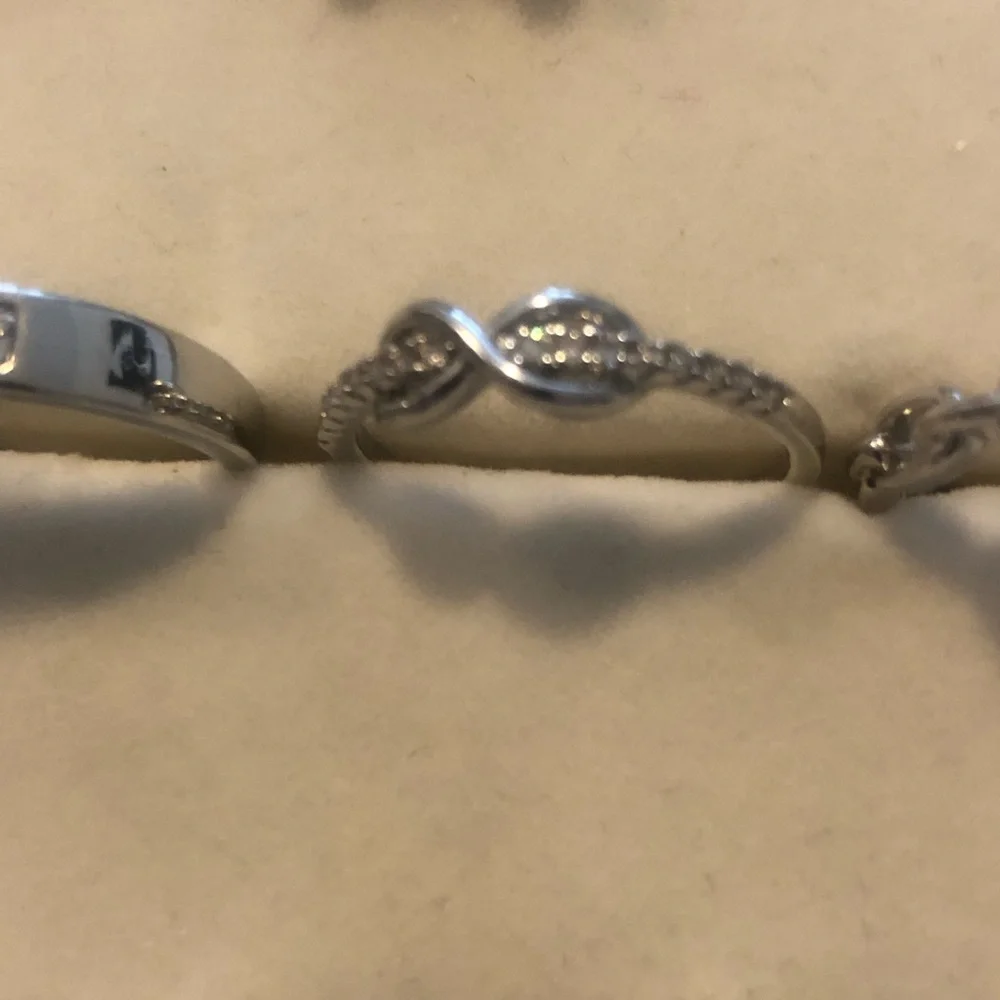 Silver-tone Infinity Marquise Accent Ring